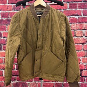 Filson Quilted Pack Liner Bomber Jacket, Tan, Medium - Like New